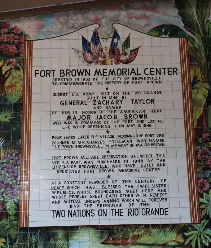 Fort Brown Memorial Center Marker image. Click for full size.