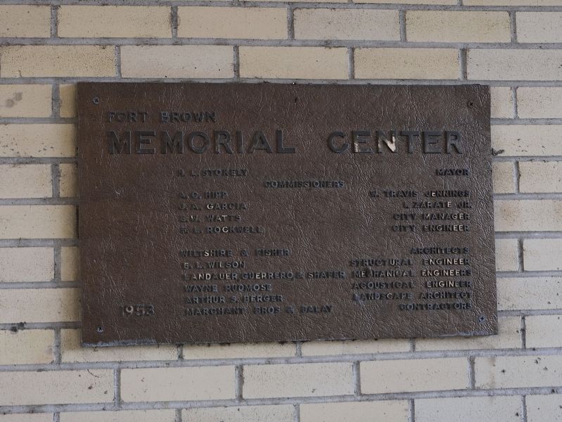 Fort Brown Memorial Center Marker image. Click for full size.