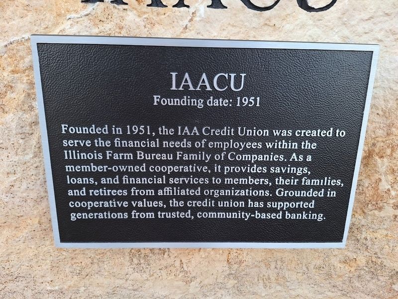 IAA Credit Union Marker. Click for full size. IAA Credit Union Marker image. Click for full size.
