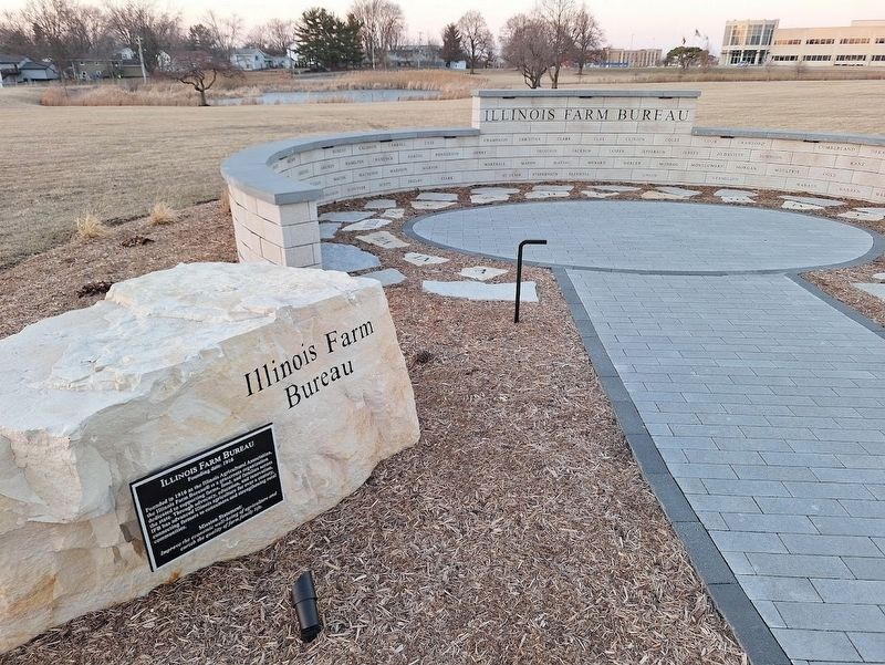 Illinois Farm Bureau Marker. Click for full size. Illinois Farm Bureau Marker image. Click for full size.