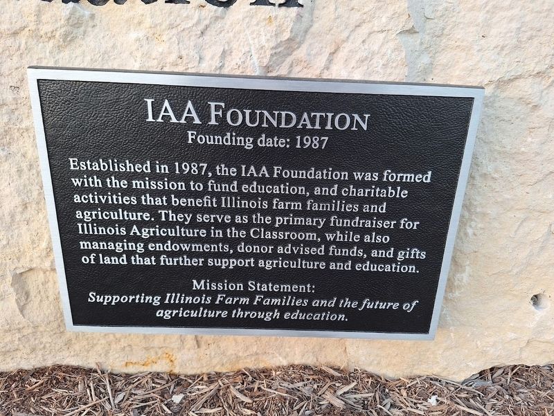 IAA Foundation Marker. Click for full size. IAA Foundation Marker image. Click for full size.
