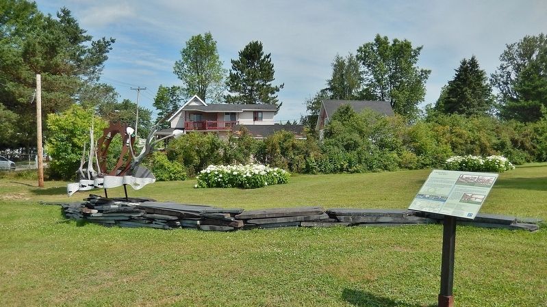 « Rivière-Bûche » / “River Drive” Marker. Click for full size. « Rivière-Bûche » / “River Drive” Marker image. Click for full size.