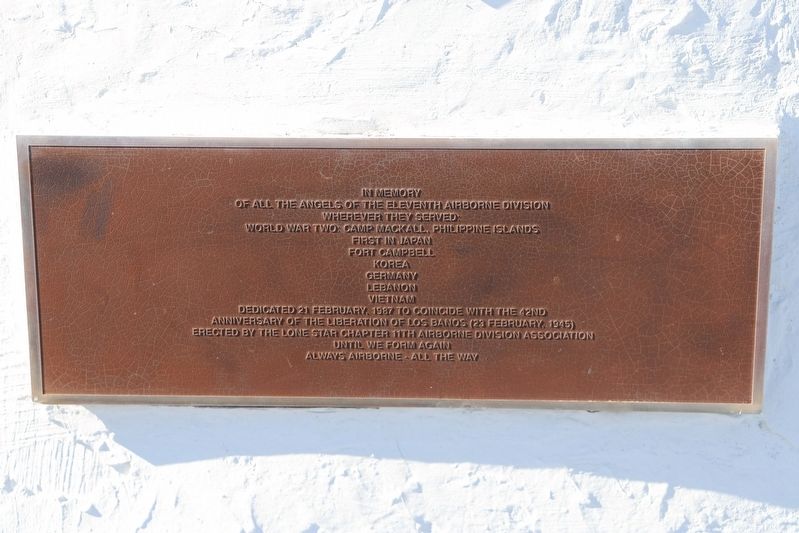 Eleventh Airborne Memorial Marker image. Click for full size.