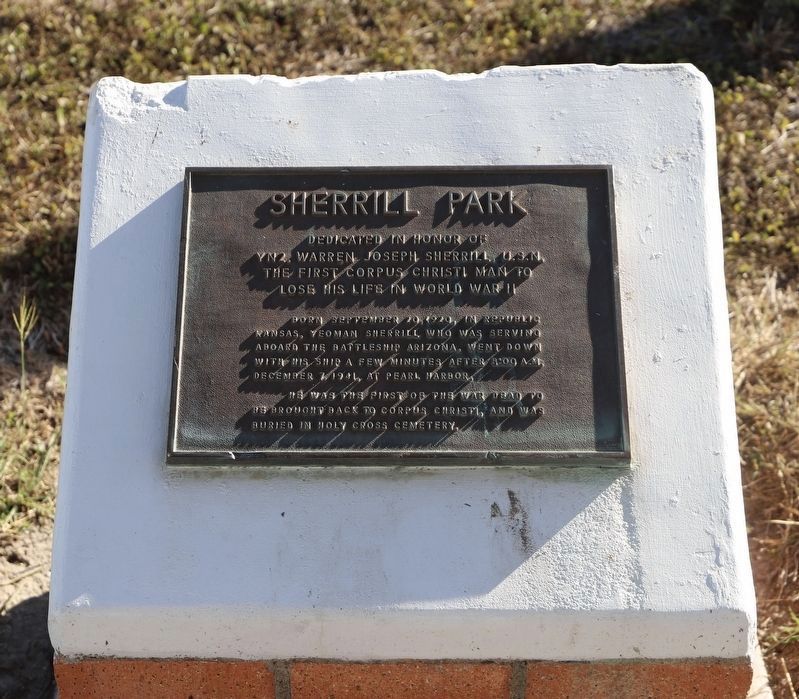 Sherrill Park Marker. Click for full size. Sherrill Park Marker image. Click for full size.