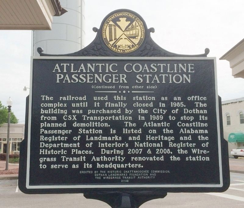 Atlantic Coastline Passenger Station Marker image. Click for full size.