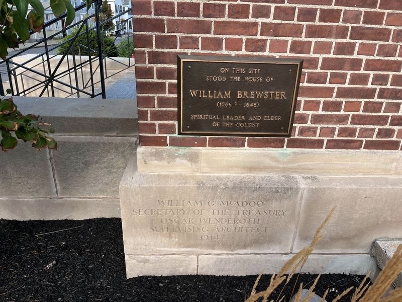 William Brewster House Site Marker image. Click for full size.