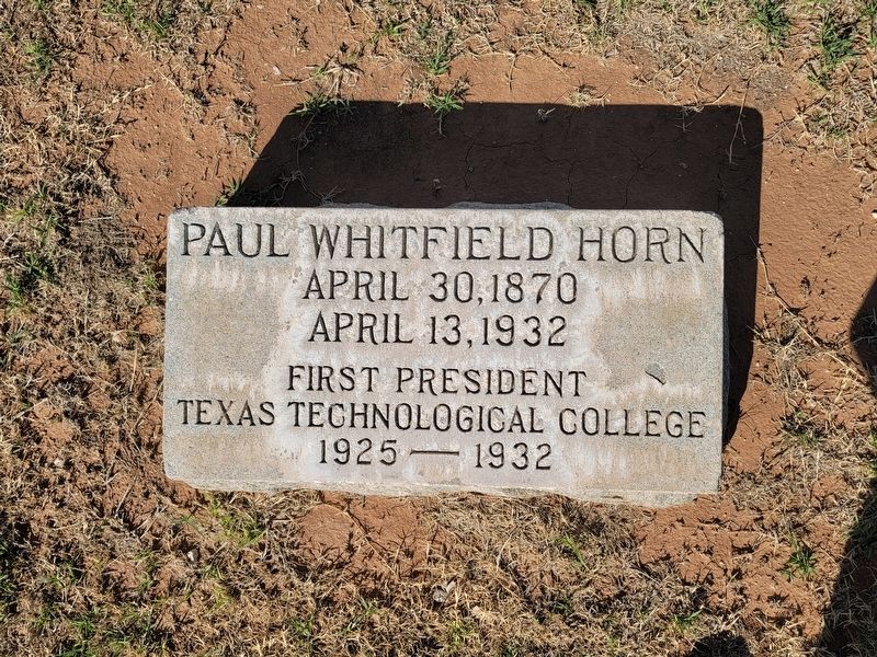 Paul Whitfield Horn Marker image. Click for full size.