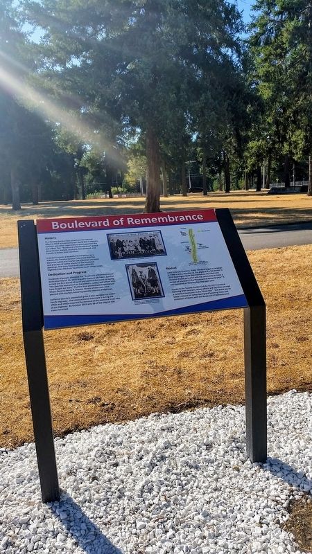 Boulevard of Remembrance Marker. Click for full size. Boulevard of Remembrance Marker image. Click for full size.