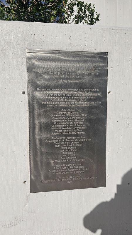 Bayfront Park Marker. Click for full size. Bayfront Park Marker image. Click for full size.