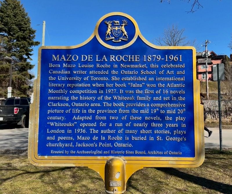Mazo de la Roche 1879-1961 Marker image. Click for full size.