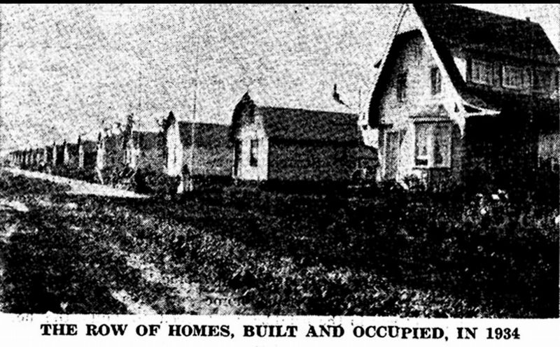 Dutch houses in the Holland Marsh, 1934 image. Click for full size.
