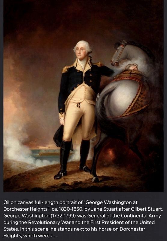 Gen. George Washington at Dorchester Heights image. Click for full size.