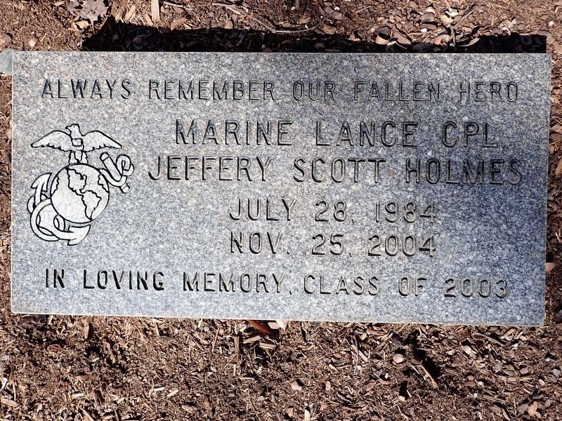 Jeffrey Scott Holmes Marker image. Click for full size.