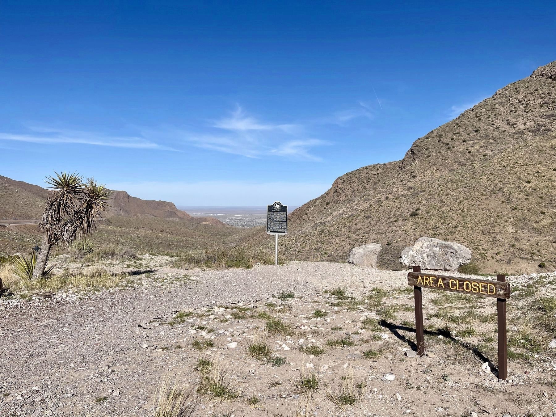 Fusselman Canyon Marker vicinity. Click for full size. Fusselman Canyon Marker vicinity image. Click for full size.