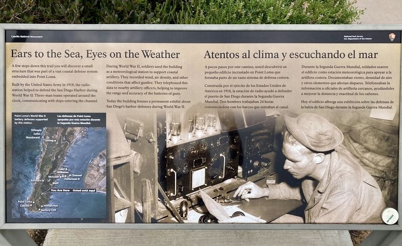 Ears to the Sea, Eyes on the Weather Marker. Click for full size. Ears to the Sea, Eyes on the Weather Marker image. Click for full size.