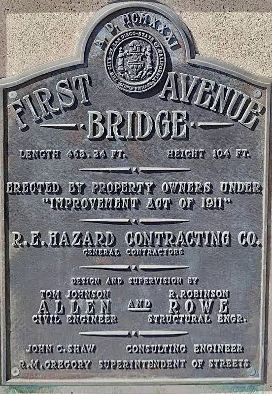 First Avenue Bridge Marker image. Click for full size.