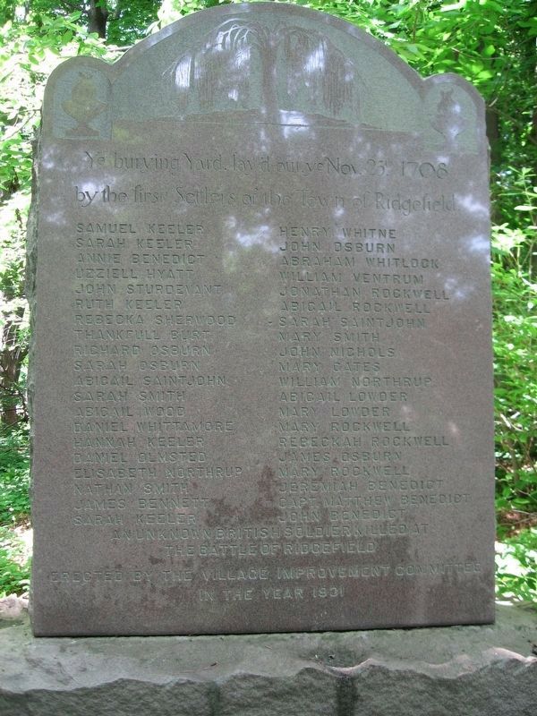Burying Yard Stone Monument. Click for full size. Burying Yard Stone Monument image. Click for full size.