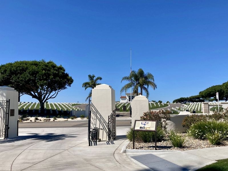 Fort Rosecrans National Cemetery Marker. Click for full size. Fort Rosecrans National Cemetery Marker image. Click for full size.