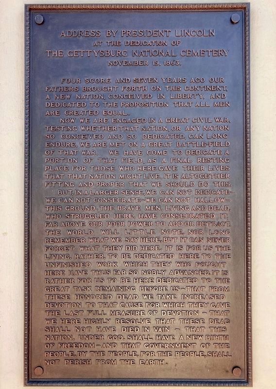 Gettysburg Address. Click for full size. Gettysburg Address image. Click for full size.