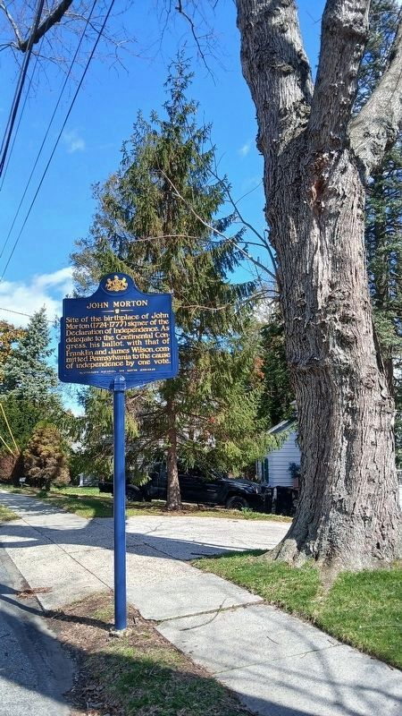 John Morton Marker image. Click for full size.