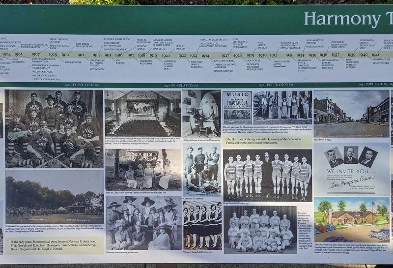 Harmony Through the Years Marker. Click for full size. Harmony Through the Years Marker image. Click for full size.