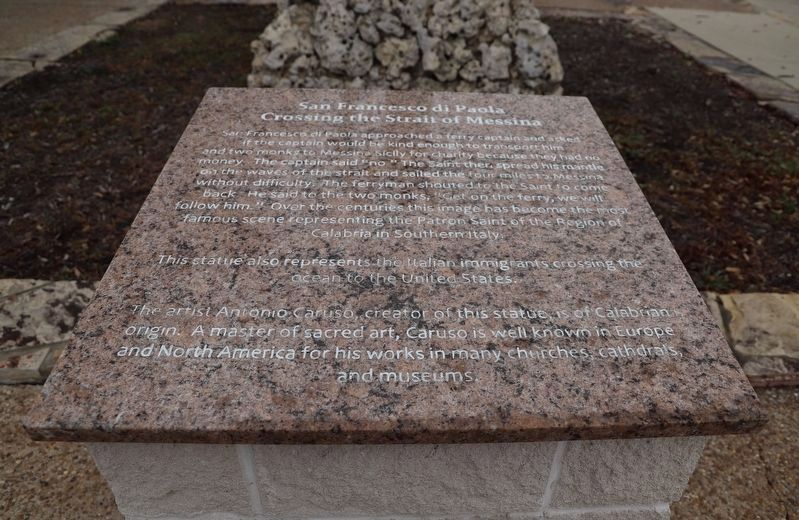 San Francesco Di Paola Marker. Click for full size. San Francesco Di Paola Marker image. Click for full size.