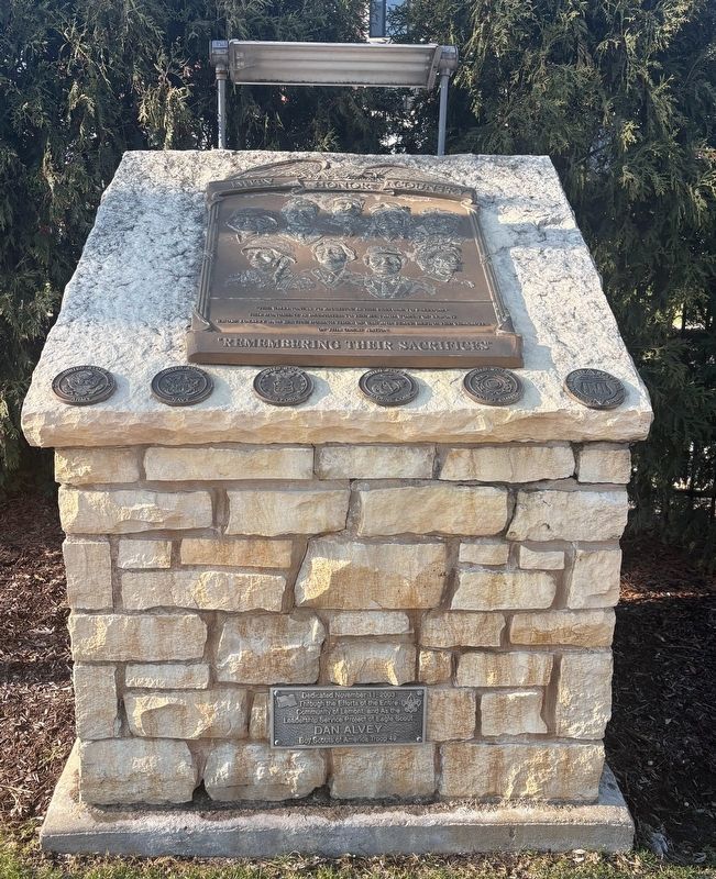 Lemont Veterans Memorial Marker. Click for full size. Lemont Veterans Memorial Marker image. Click for full size.