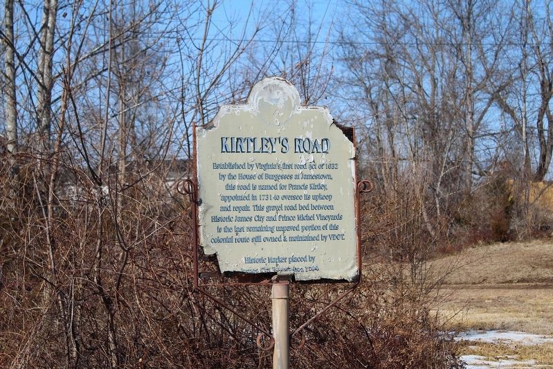 Kirtley's Road Marker. Click for full size. Kirtley's Road Marker image. Click for full size.