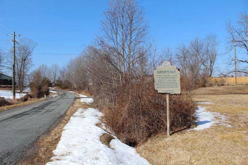 Kirtley's Road Marker. Click for full size. Kirtley's Road Marker image. Click for full size.