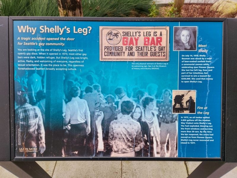 Why Shelly's Leg? Marker. Click for full size. Why Shelly's Leg? Marker image. Click for full size.