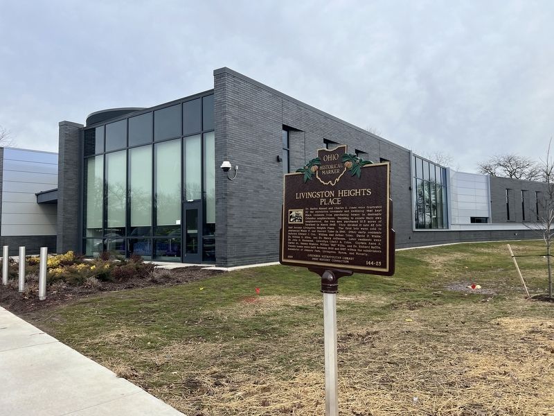 Marker with library in the background. Click for full size. Marker with library in the background image. Click for full size.