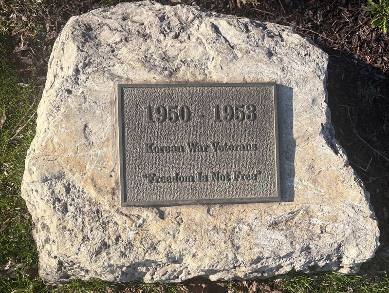 Korean War Memorial Marker. Click for full size. Korean War Memorial Marker image. Click for full size.