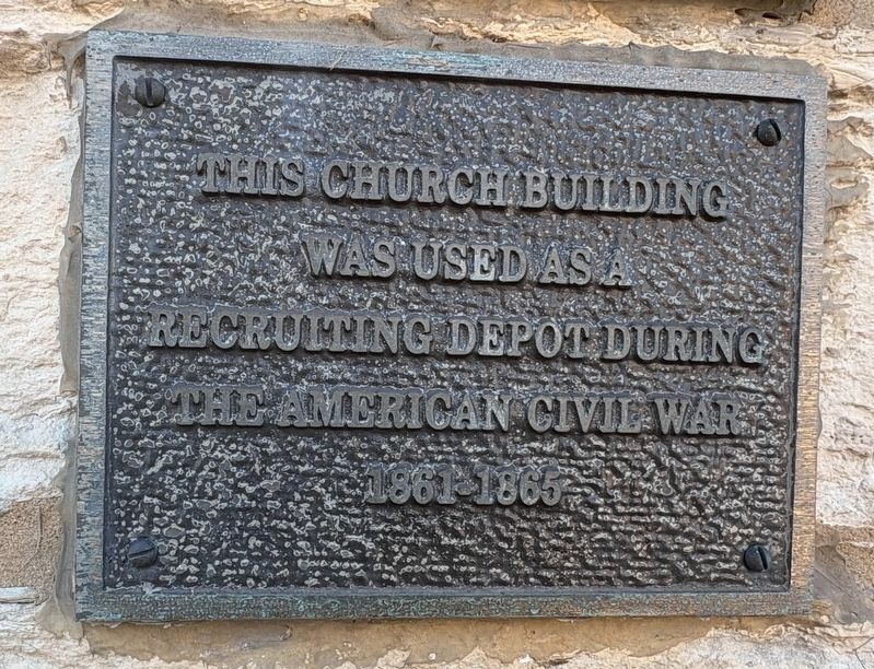 Civil War Recruiting Depot Marker image. Click for full size.
