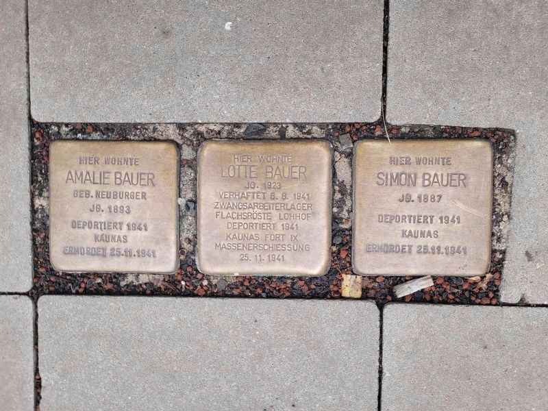 Amalie Bauer Marker (left marker) image. Click for full size.