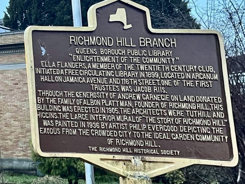 Richmond Hill Branch Marker. Click for full size. Richmond Hill Branch Marker image. Click for full size.
