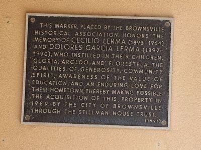 Cecilio Lerma and Dolores Garcia Lerma Marker image. Click for full size.