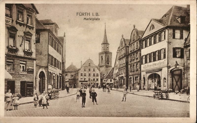 Marktplatz / Market Square, F�rth image. Click for full size.