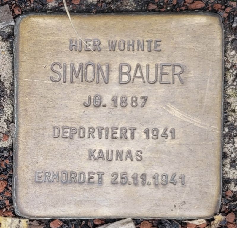 Simon Bauer Marker. Click for full size. Simon Bauer Marker image. Click for full size.