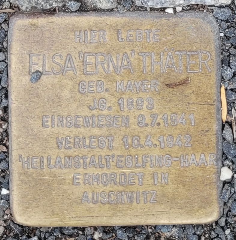 Elsa “Erna” Thäter Marker. Click for full size. Elsa “Erna” Thäter Marker image. Click for full size.