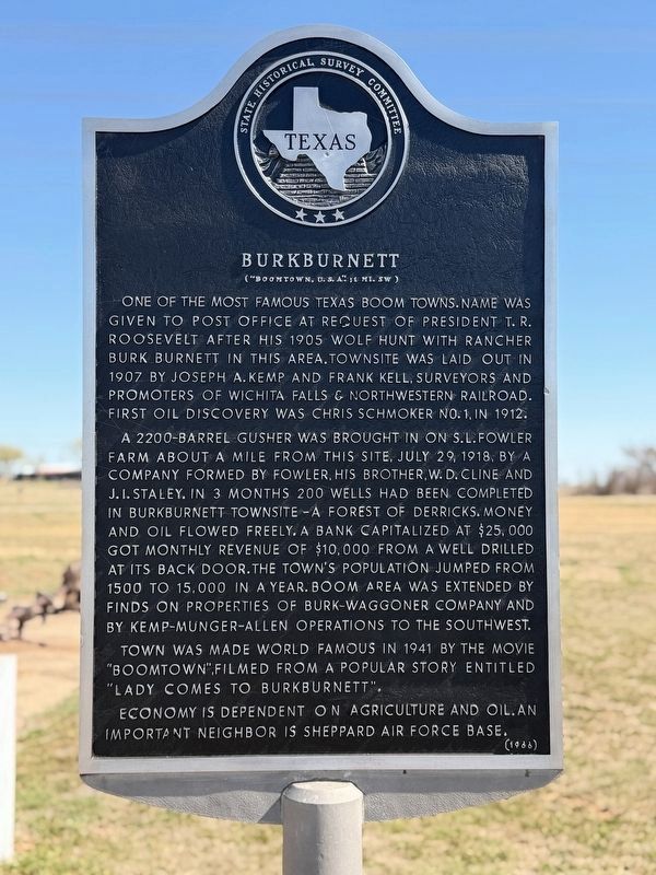 Burkburnett Marker. Click for full size. Burkburnett Marker image. Click for full size.