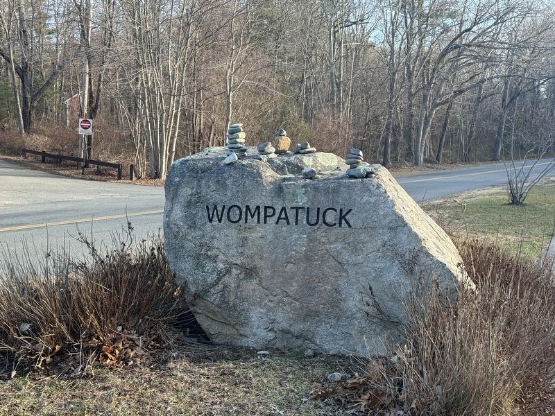 Wompatuck State Park Entrance image. Click for full size.