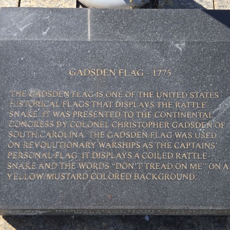 Gadsden Flag - 1775 Marker image. Click for full size.