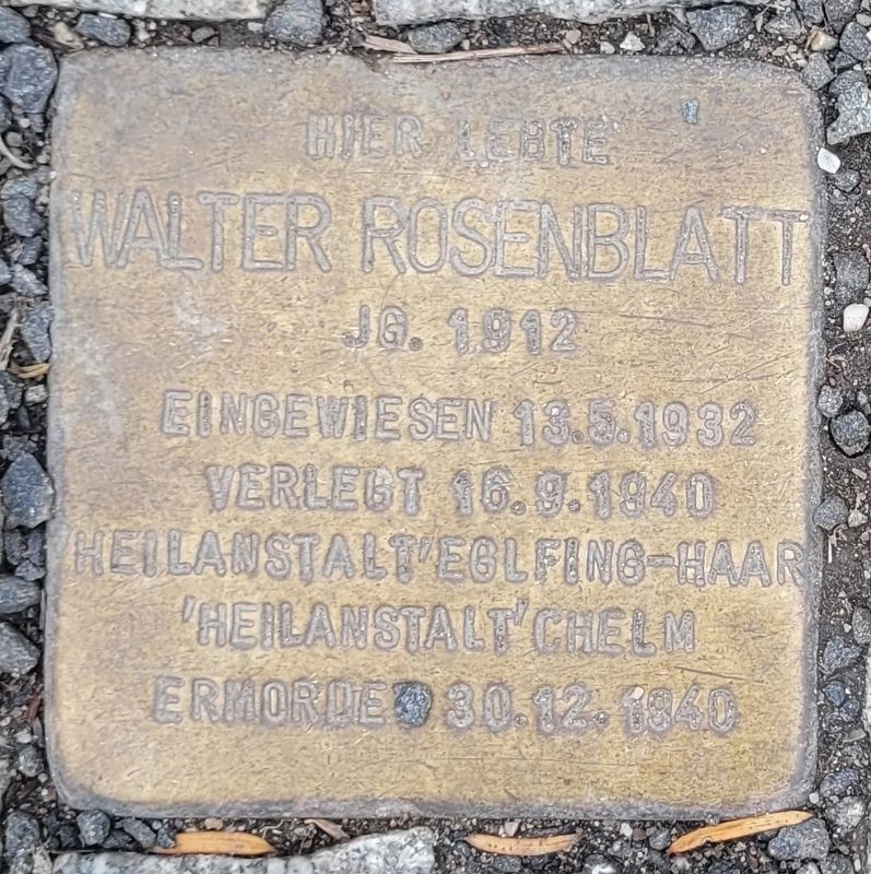 Walter Rosenblatt Marker. Click for full size. Walter Rosenblatt Marker image. Click for full size.