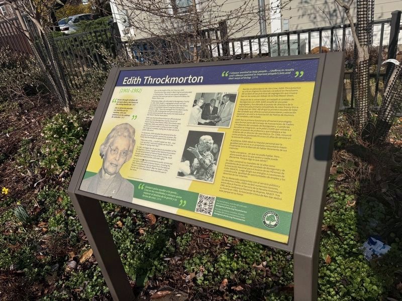 Edith Throckmorton Marker image. Click for full size.