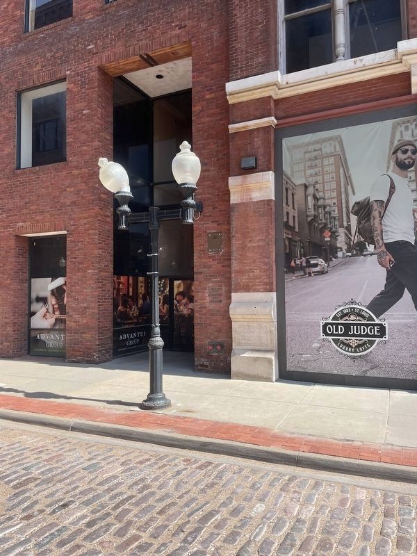 Old Judge Coffee Bldg. Marker is MISSING!. Click for full size. Old Judge Coffee Bldg. Marker is MISSING! image. Click for full size.