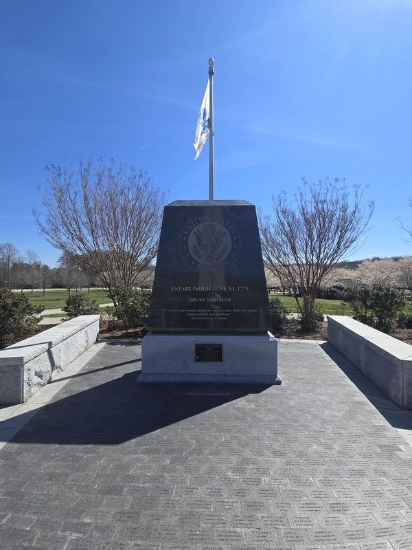 Full view front side United States Army Memorial image. Click for full size.