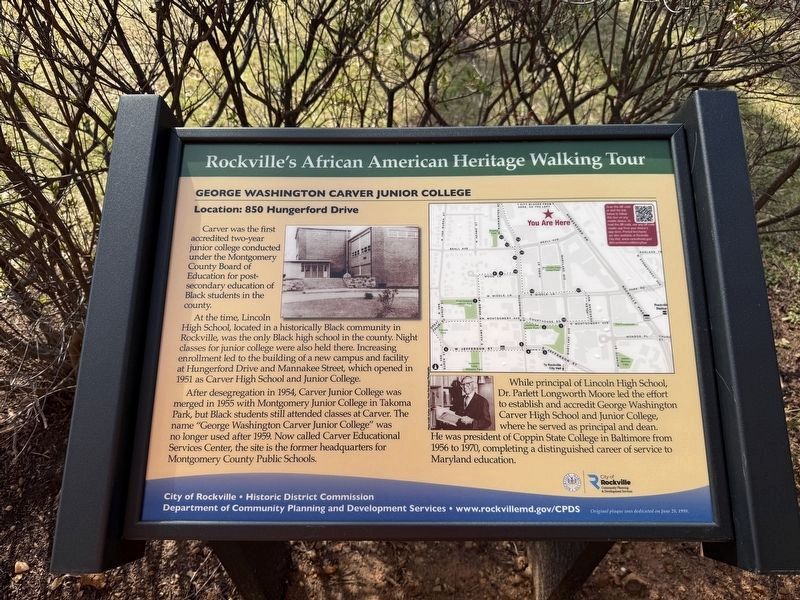 George Washington Carver Junior College Marker image. Click for full size.