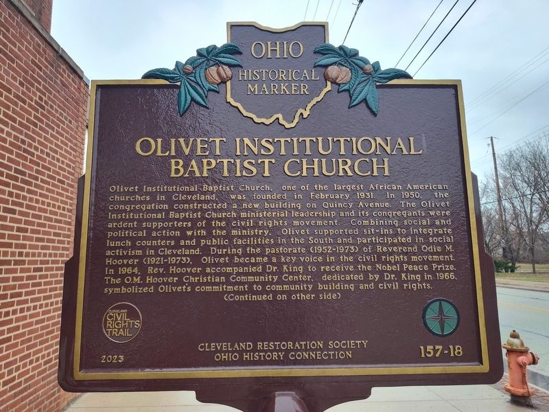 Olivet Institutional Baptist Church Marker. Click for full size. Olivet Institutional Baptist Church Marker image. Click for full size.