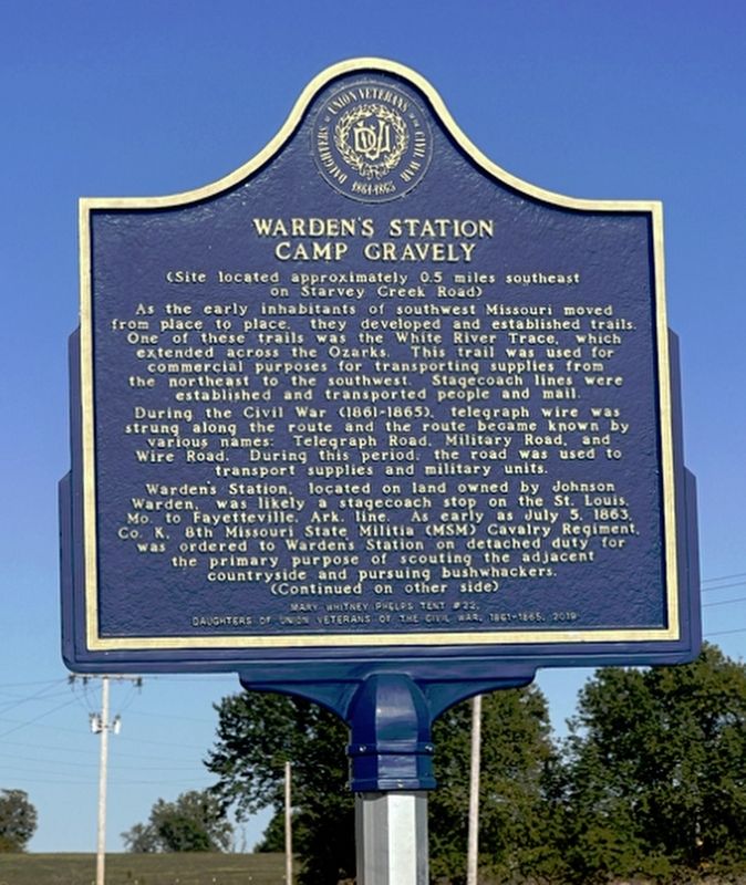 Wardens Station Marker. Click for full size. Wardens Station Marker image. Click for full size.