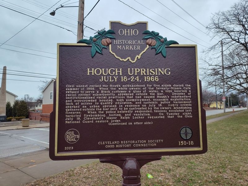 Hough Uprising Marker. Click for full size. Hough Uprising Marker image. Click for full size.